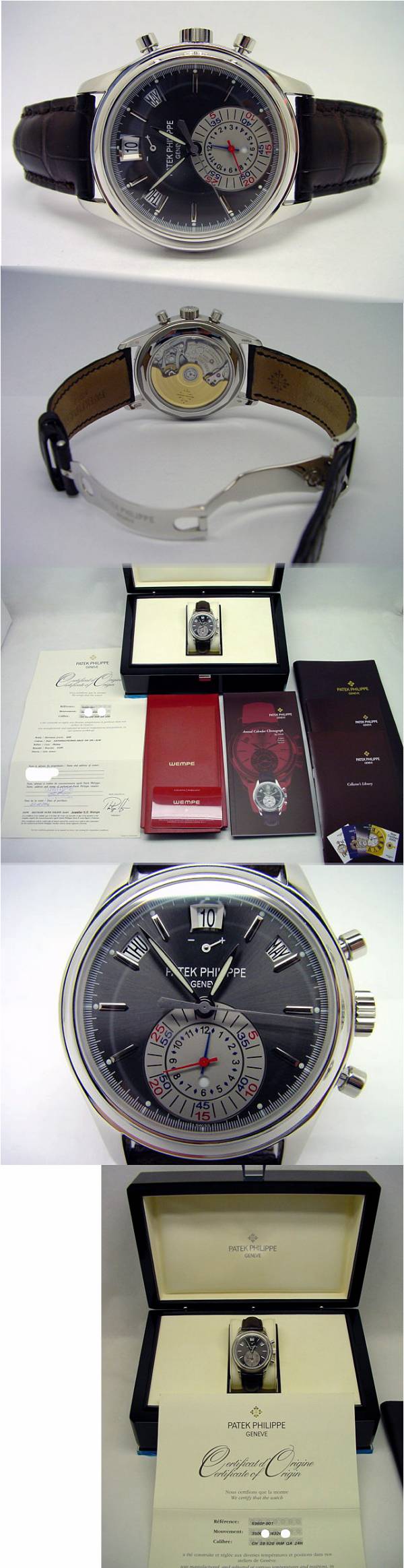 Patek Philippe 5960P Jahreskalender Chronograph in 950 Platin